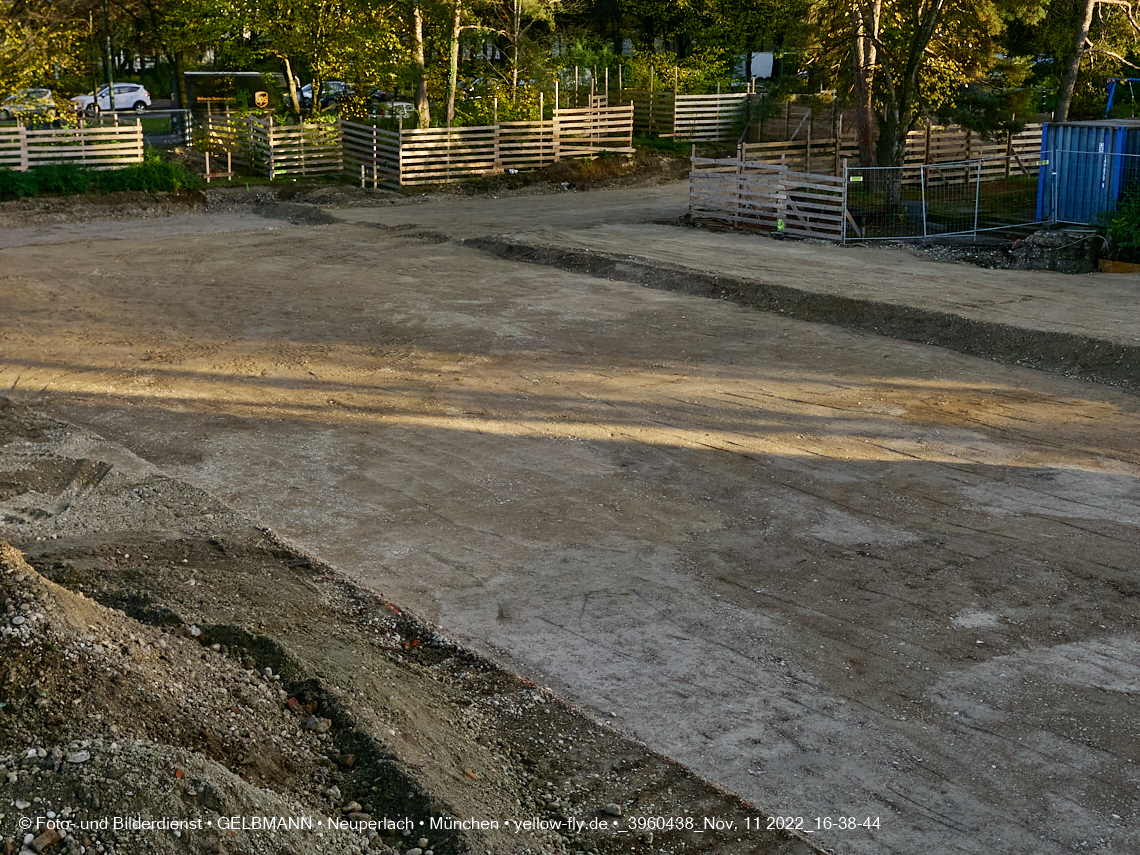 11.11.2022 - Baustelle an der Quiddestraße Haus für Kinder in Neuperlach